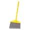 Rubbermaid Commercial Angled Large Broom, Poly Bristles, 46 7/8" Metal Handle, Yellow/Gray FG637500GRAY - alternate 2